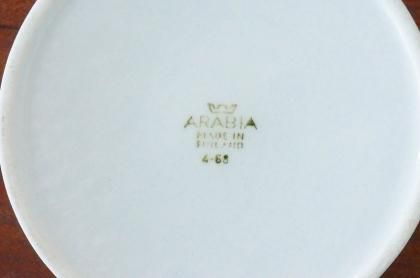 アラビア社 いちごプリントのジャムポット 蓋なし（フィンランド