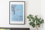 北欧ポスター「カムトゥフィンランド!」モダン旅行ポスター 【冬のきつね（2015年）】50×70cm デザイン:マリカ・マイヤラ