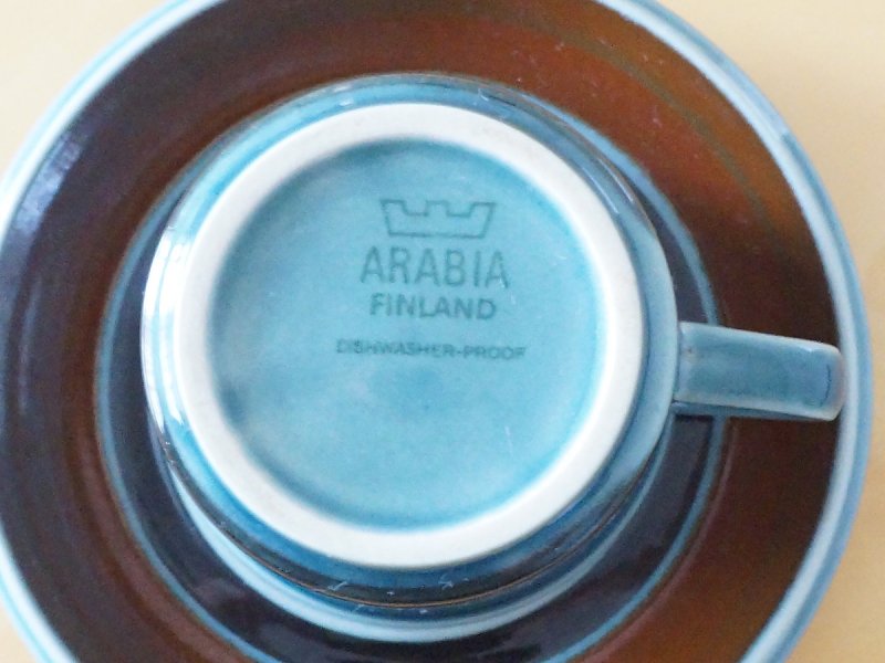 ARABIA アラビア Meri メリ デミタスカップ＆ソーサー - 北欧雑貨 