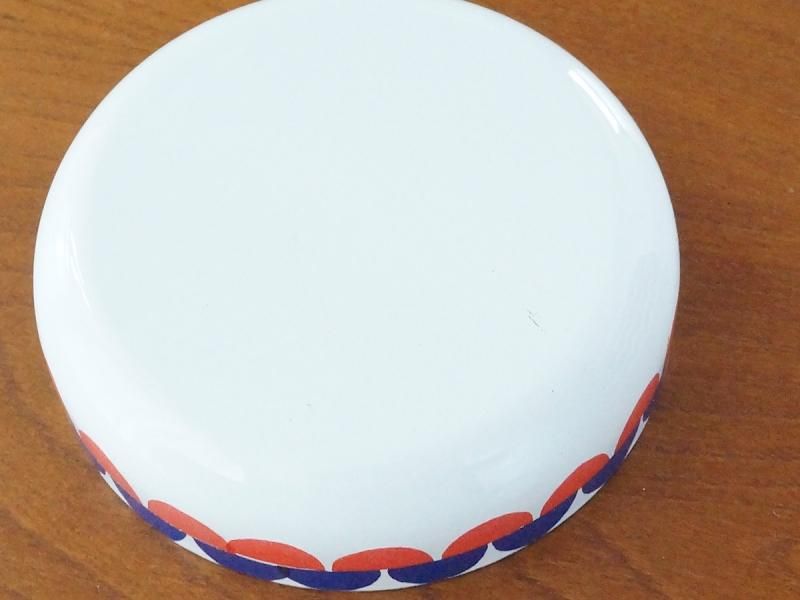 FINEL フィネル エナメル 蓋付きジャー/キャニスター（赤×青