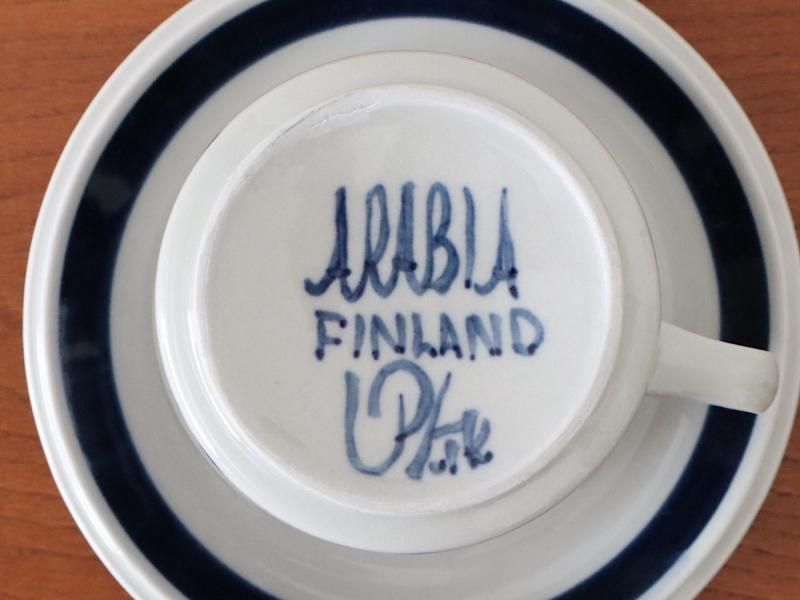 ARABIA アラビア Anemone アネモネ ティーカップ＆ソーサー&プレート