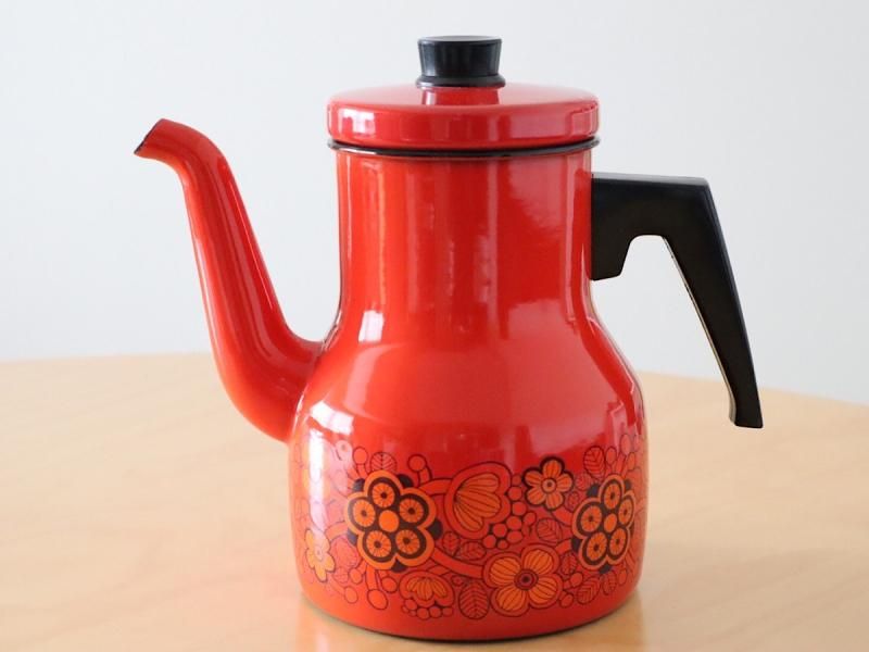 上等な フィネル Finel ケトル 赤 コーヒーポット アラビア その他