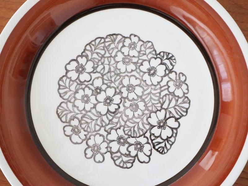 北欧ビンテージ　プレート ゲフレ　アグネッタ　プレート24ｃｍ 7枚セット GEFLE ゲフレ AGNETA アグネッタ プレート 24cm - 北欧雑貨