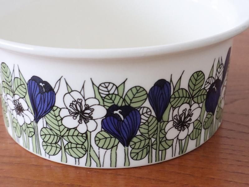 【ヴィンテージ】Krokusクロッカス 19cmボウル アラビア ARABIA アラビア クロッカス ボウル 13cm グリーン Krokus 北欧