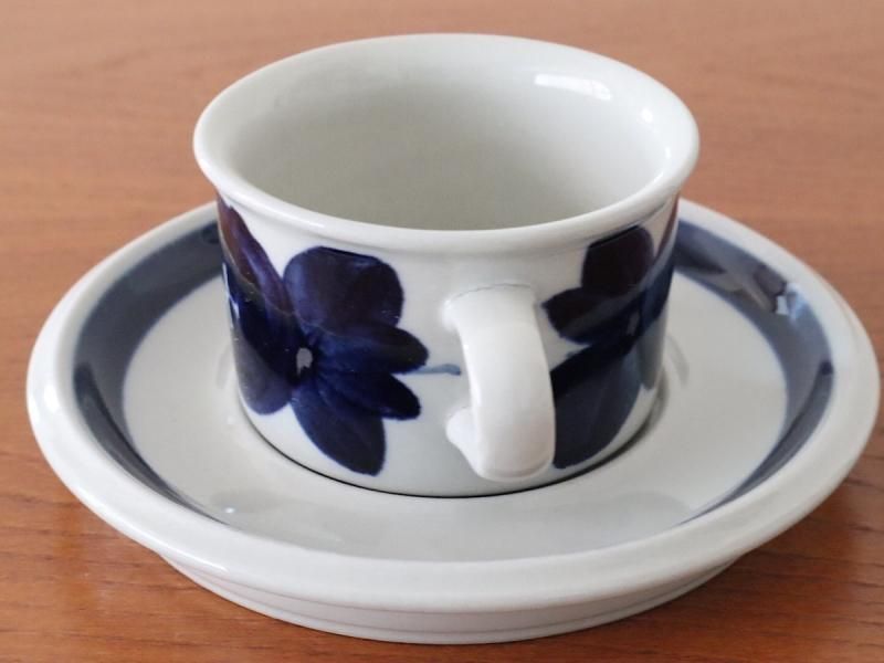 ARABIA アラビア Anemone アネモネ デミタスカップ＆ソーサー - 北欧