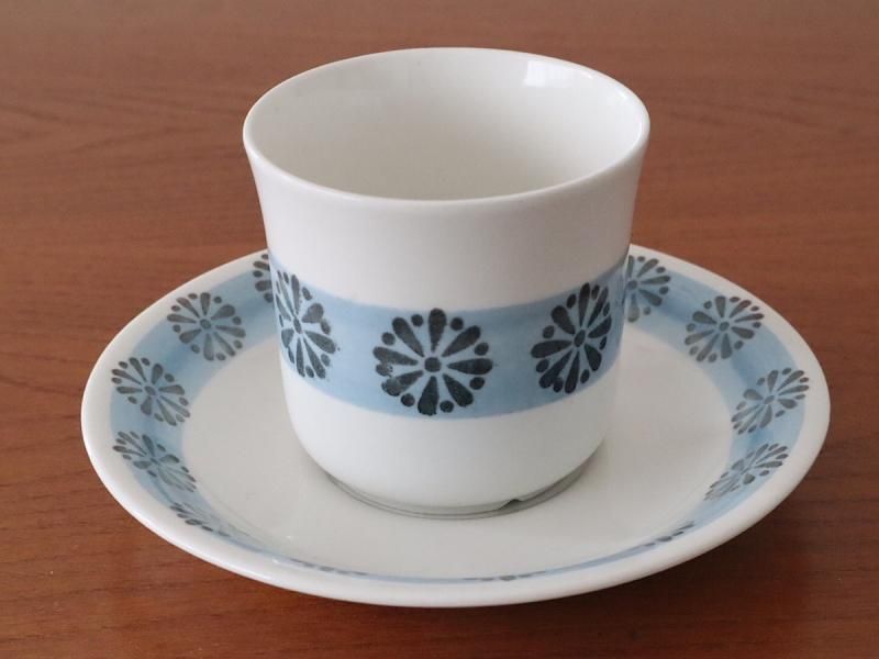 ARABIA - Upsala Ekeby ウプサラエクビー　Palma パルマ　カップ＆ソーサ― Upsala Ekeby (ウプサラ・エクビー）GEFLE（ゲフレ）コーヒー