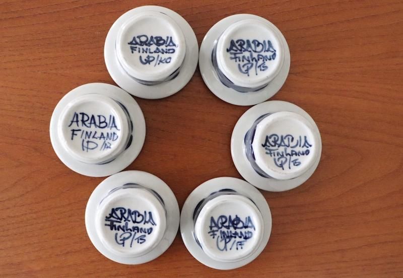 アラビア アネモネ　Arabia Anemone　エッグカップ 4個　バラ売り可 アラビア アネモネ Arabia Anemone エッグカップ 4個 バラ売り可