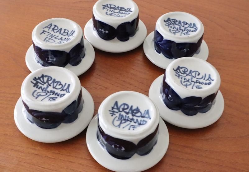 ARABIA(アラビア)anemone(アネモネ)エッグカップ - 北欧雑貨、北欧