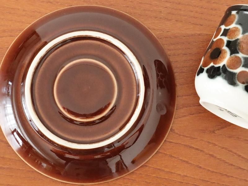 ARABIA アラビア Kara カラ コーヒーカップ＆ソーサー（ブラウン）北欧