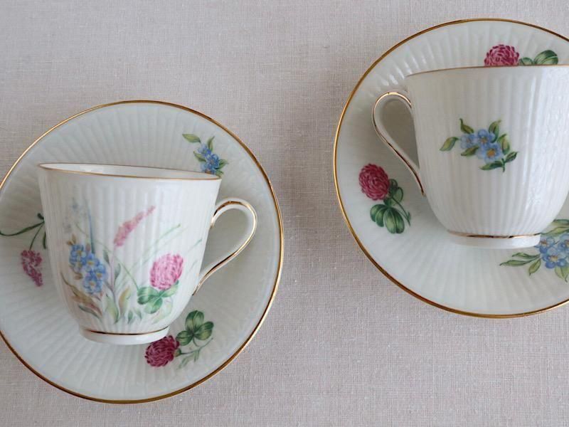 Rorstrand ロールストランド ボタニカル柄 デミタスカップ＆ソーサー