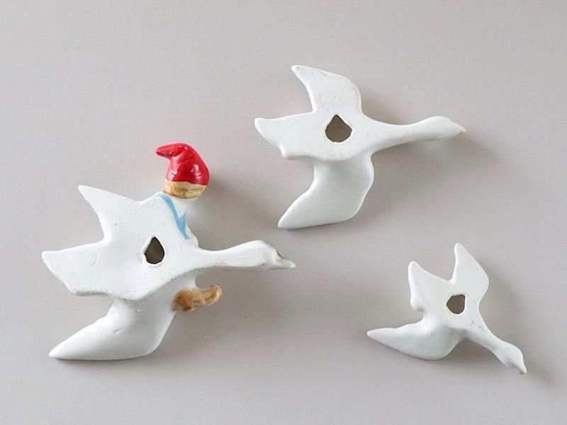 希少　北欧スウェーデン作家の壁飾り　　　　石器製　ヴィンテージ 北欧スウェーデン | ニルスの不思議な旅 オーナメント - 北欧