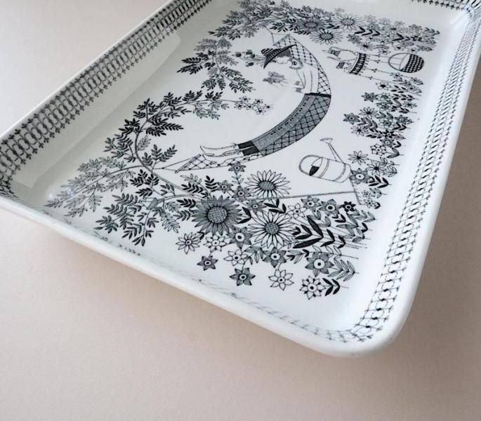 アラビア　エミリア　スクエアプレート　飾り皿北欧ヴィンテージ食器　ヴィンテージ 172245695.jpg?cmsp_timestamp=