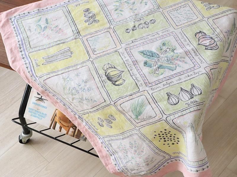 北欧スウェーデン リネンクロス | テーブルクロス - 北欧雑貨、北欧