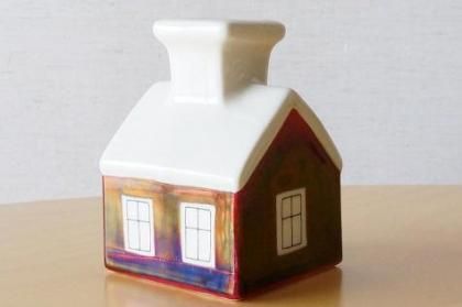 ARABIA アラビア ヘルヤ ハウスキャンドルホルダー(レッド)の