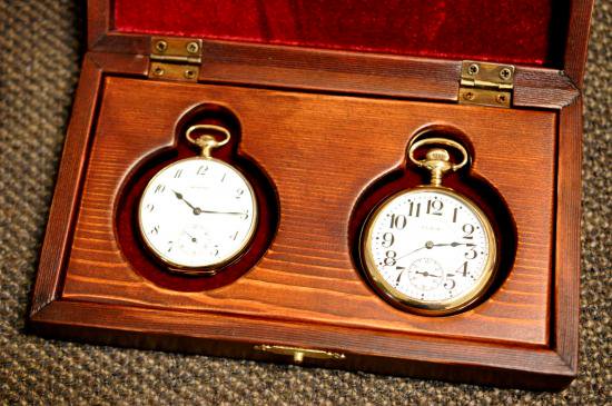 懐中時計用 コレクションボックス 木製 箱 2個用 保管箱 ...