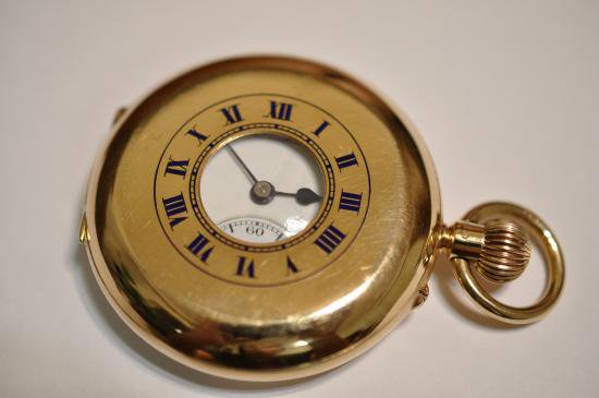 古典 1800年代アンティーク花柄懐中時計 ベンソン社製 希少 難あり