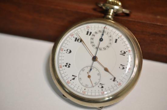 スイス製 クロノグラフ 機械式 手巻き - 懐中時計・アンティーク腕時計 