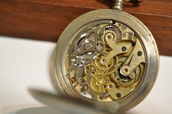 スイス製 クロノグラフ 機械式 手巻き - 懐中時計・アンティーク腕時計 