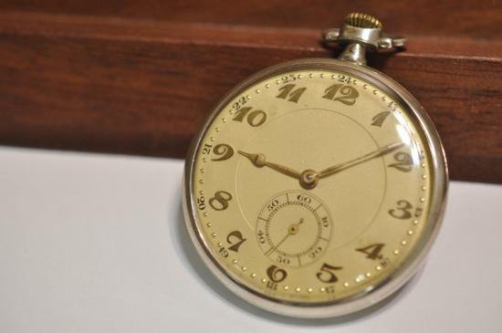 ユンハンス JUNGHANS ドイツ製 銀無垢 機械式 手巻き - 懐中時計