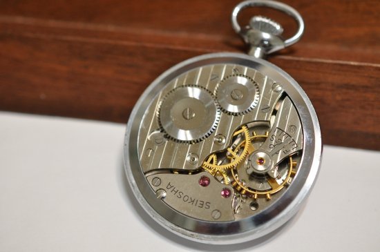 時計国鉄 懐中時計 精工社 可動品 昭和32年 手巻き セイコー - 腕時計