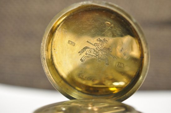 アールシュミット社製 商館時計 ヘロブ商会 銀無垢 1890年 スイス製 ...