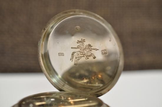アールシュミット社 商館時計 銀無垢 1908年 スイス製 懐中時計