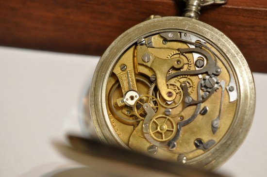 クロノグラフ スイス製 懐中時計 アンティーク ストップウォッチ 機械