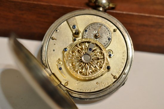 フランス製 鎖引き verge fusee バージフュージー 50mm 1850年 鍵巻き