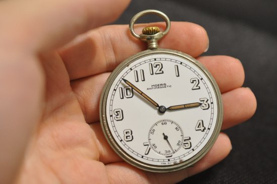 【動作品】MOERIS モーリス 手巻き  アンティーク 懐中時計