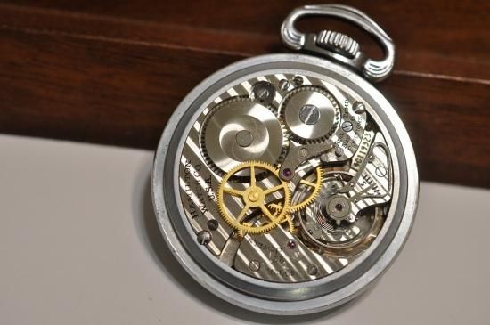 ハミルトン 懐中時計 HA-4663| ハミルトン G.C.T. Military 米軍用懐中時計 4992B 秒針停止