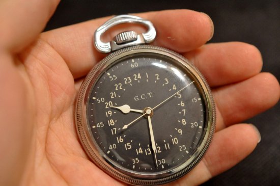 HAMILTON ハミルトン G.C.T 4992B 懐中時計 手巻き 軍用 - 時計