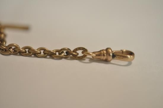 CH476] チェーン 鎖 細工ねじりTバー 三つ叉 細工付き 短め 10cm