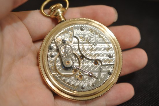 1890年 ハミルトン 銀無垢 シルバー無垢 手巻き 懐中時計 HAMILTON-