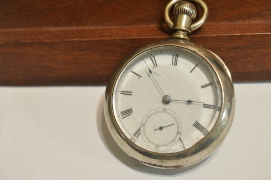 2490] Waltham ウォルサム Home Watch Co 銀無垢ハンター 1872年 1857