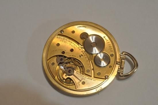 GRUEN グルュエン 懐中時計 手巻き式 稼働品 HB-0130| グリュエン ドクターズウオッチ Ref.500.290 Cal.500