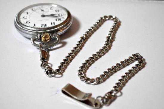 懐中時計 チェーン 鎖 約40cm 21g 銀色 アンティーク - 懐中時計販売 古響堂
