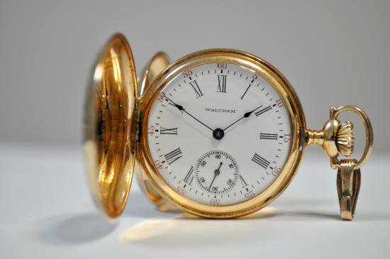 Waltham ウォルサム 金無垢ハンターケース solid gold - 懐中時計・アンティーク時計の販売専門店 古響堂