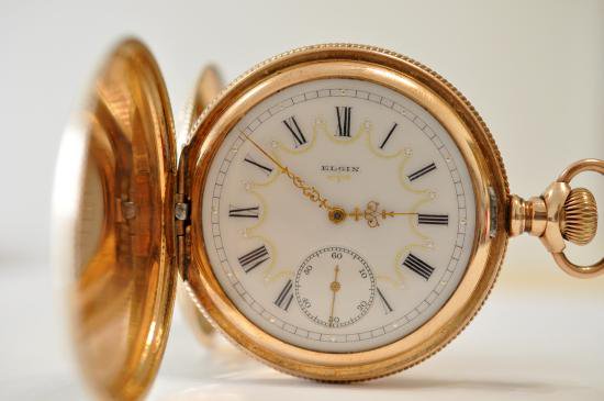 Elgin エルジン ファンシー柄 52mm 1898年 - 懐中時計