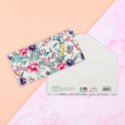 封筒 / 花と蝶々