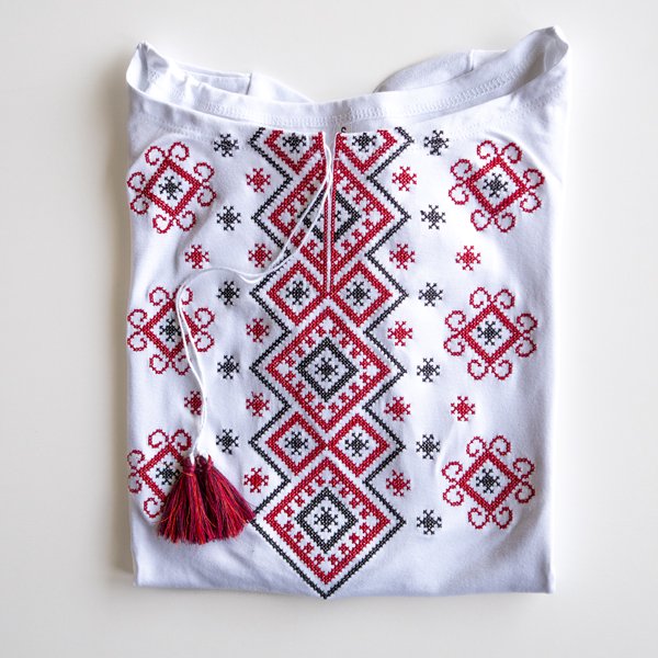 ウクライナ刺繍Tシャツ / カルパティア / S
