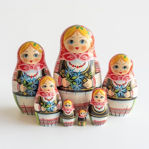 ロシア雑貨 マトリョーシカ ～ 緑の少女 ～ スヴェトラーナ