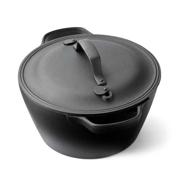 クックトップ丸深形24cm（IH対応）- 鉄鍋 | 鉄器の及源鋳造株式会社