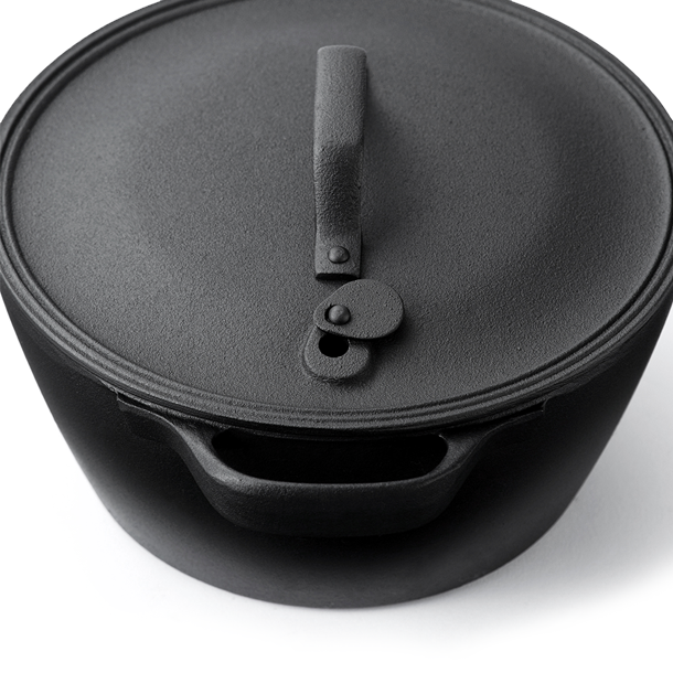 クックトップ丸深形20cm（IH対応）- 鉄鍋 | 鉄器の及源鋳造株式会社