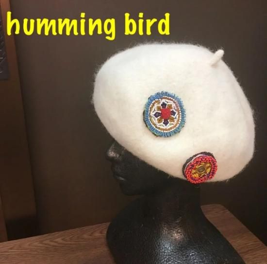 アフガニスタンパーツのベレー帽 Humming Bird Pjt