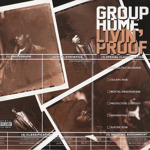 WENOD RECORDS : GROUP HOME - LIVIN' PROOF [2LP] GET ON DOWN (1995