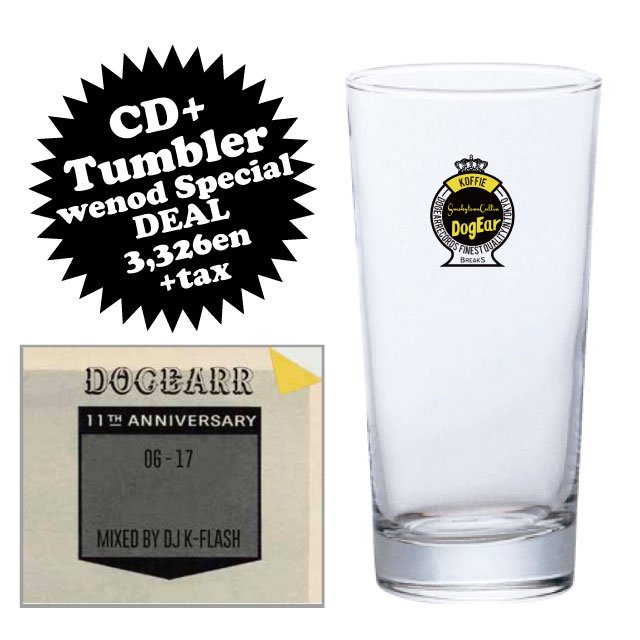 DOGEAR RECORDS - 06-17 Mixed by DJ K-FLASH CD+GLASS TUMBLER