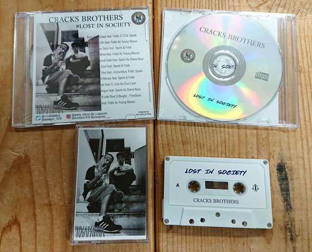 WENOD RECORDS : CRACKS BROTHERS - LOST IN SOCIETY [CD+TAPE] CRACKS 