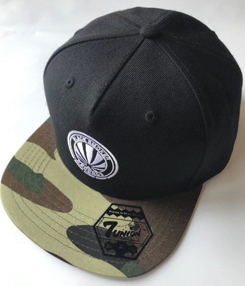 WENOD RECORDS : BLACK SMOKER - BLACKSMOKER × 7UNION 5PANEL-LOGO SNAP BACK  CAP (BLACK SMOKER/2019)