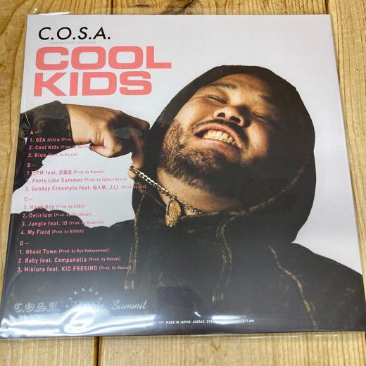 WENOD RECORDS : C.O.S.A. - Cool Kids [2LP] SUMMIT, Inc. (2023) 4月 
