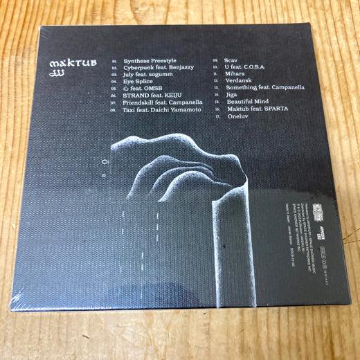 WENOD RECORDS : JJJ - MAKTUB [CD] FL$Nation / AWDR/LR2 (2023) 6月 